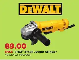 Runnings DeWalt 4-1/2 Small Angle Grinder offer
