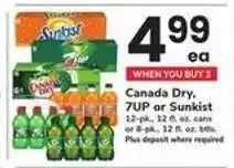 Safeway Canada Dry, 7UP or Sunkist offer