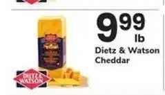 Safeway Dietz & Watson Cheddar offer
