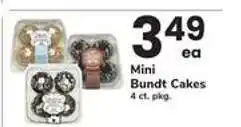 Safeway Mini Bundt Cakes offer