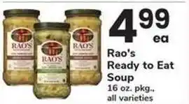 Safeway Rao's Ready to Eat Soup offer
