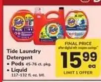 Safeway Tide Laundry Detergent offer