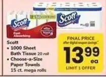 Safeway Scott Bath Tissue Or Paper Towels offer