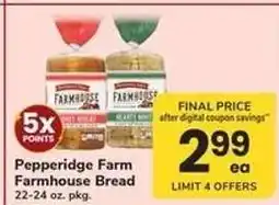 Safeway Pepperidge Farm Farmhouse Bread offer