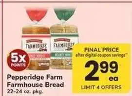 Safeway Pepperidge Farm Farmhouse Bread offer