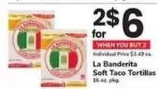 Safeway La Banderita Soft Taco Tortillas offer