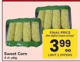 Safeway Sweet Corn offer