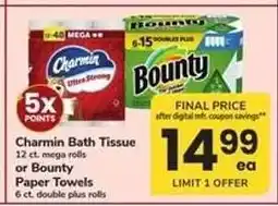 Safeway Charmin Bath Tissue or Bounty Paper Towels offer
