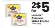 Safeway Lucerne American Sliced Cheese offer