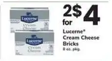 Safeway Lucerne Cream Cheese Bricks offer