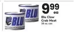 Safeway Blu Claw Crab Meat offer