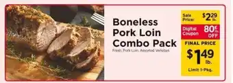 ShopRite Boneless Pork Loin Combo Pack offer