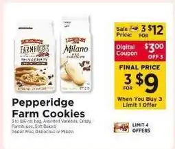 ShopRite Pepperidge Farm Cookies offer