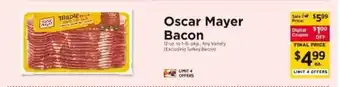 ShopRite Oscar Mayer Bacon offer