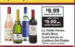 Safeway La Vieille Ferme, André Brut, Casal García or Casillero Del Diablo offer