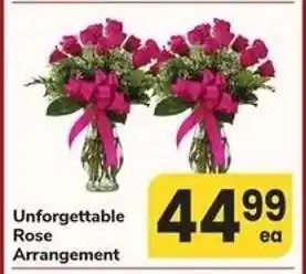 Safeway Unforgettable Rose Arrangement offer