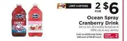 ShopRite Ocean Spray Cranberry Drink offer