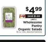 ShopRite Wholesome Pantry Organic Salads offer