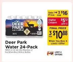 ShopRite Deer Park Water 24-Pack offer