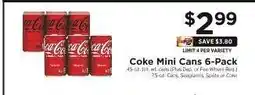 ShopRite Coke Mini Cans 6-Pack offer