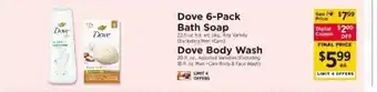 ShopRite Dove 6-Pack Bath Soap offer