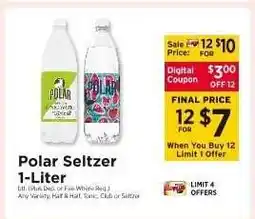 ShopRite Polar Seltzer 1-Liter offer