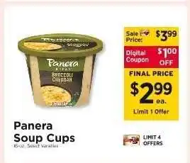 ShopRite Panera Soup Cups offer