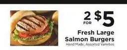 ShopRite Fresh Large Salmon Burgers offer