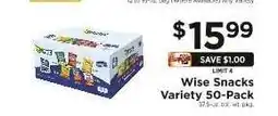 ShopRite Wise Snacks Variety 50-Pack offer