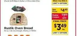 ShopRite Rustik Oven Bread offer