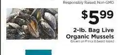 ShopRite Live Organic Mussels offer