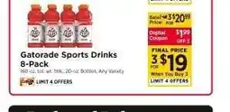 ShopRite Gatorade Sports Drinks 8-Pack offer