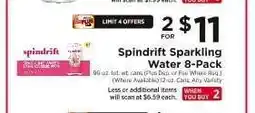 ShopRite Spindrift Sparkling Water 8-Pack offer