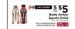 ShopRite Body Armor Sports Drink offer