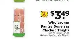 ShopRite Wholesome Pantry Boneless Chicken Thighs offer