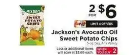 ShopRite Jackson's Avocado Oil Sweet Potato Chips offer