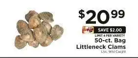ShopRite Littleneck Clams offer