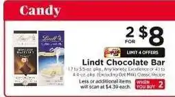 ShopRite Lindt Chocolate Bar offer