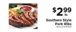 ShopRite Southern Style Pork Ribs offer