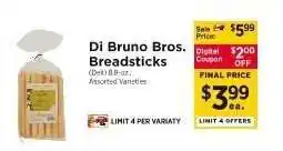 ShopRite Di Bruno Bros. Breadsticks offer