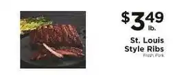 ShopRite St. Louis Style Ribs offer