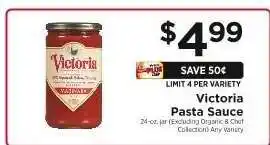 ShopRite Victoria Pasta Sauce offer