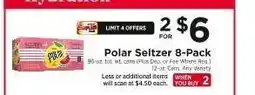 ShopRite Polar Seltzer 8-Pack offer