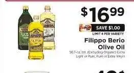 ShopRite Filippo Berio Olive Oil offer