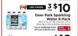 ShopRite Deer Park Sparkling Water 8-Pack offer