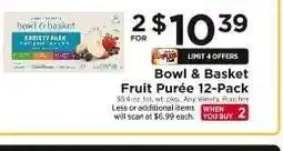 ShopRite Bowl & Basket Fruit Purée 12-Pack offer