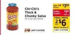 ShopRite Chi-Chi's Thick & Chunky Salsa offer