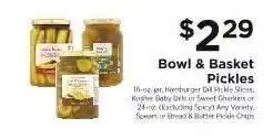 ShopRite Bowl & Basket Pickles offer