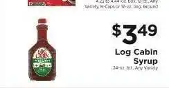 ShopRite Log Cabin Syrup offer
