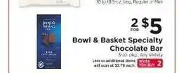 ShopRite Bowl & Basket Specialty Chocolate Bar offer